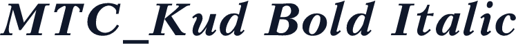MTC_Kud Bold Italic