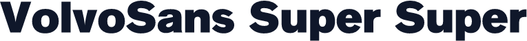 VolvoSans Super Super