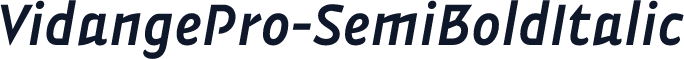 VidangePro-SemiBoldItalic