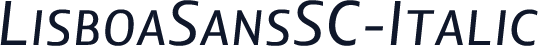 LisboaSansSC-Italic