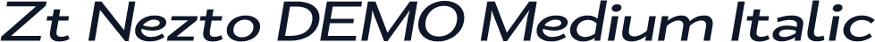 Zt Nezto DEMO Medium Italic