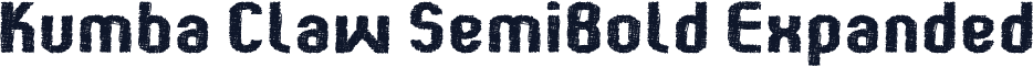 Kumba Claw SemiBold Expanded