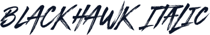 BLACKHAWK Italic