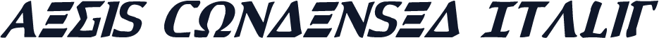 Aegis Condensed Italic