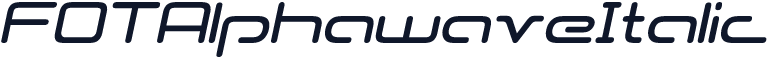 FOTAlphawaveItalic