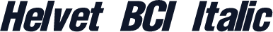 Helvet BCI Italic
