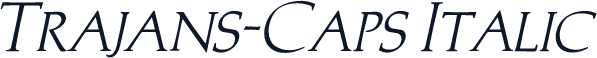 Trajans-Caps Italic