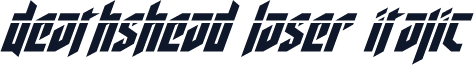 Deathshead Laser Italic