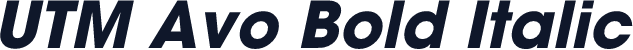 UTM Avo Bold Italic