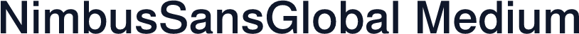 NimbusSansGlobal Medium