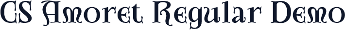 CS Amoret Regular Demo