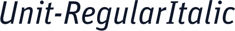 Unit-RegularItalic