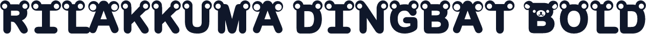 rilakkuma dingbat Bold
