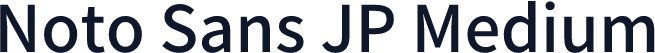 Noto Sans JP Medium