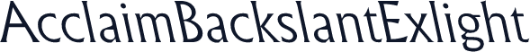 AcclaimBackslantExlight