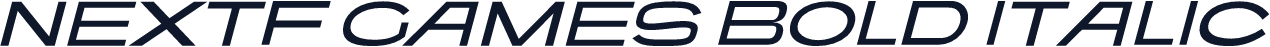 NextF Games Bold Italic