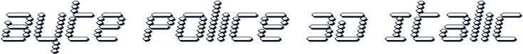 Byte Police 3D Italic