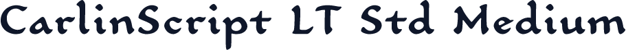 CarlinScript LT Std Medium
