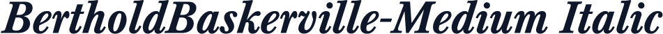 BertholdBaskerville-Medium Italic