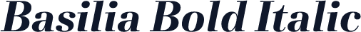 Basilia Bold Italic