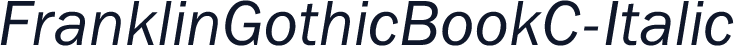 FranklinGothicBookC-Italic