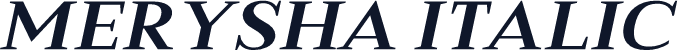 Merysha Italic