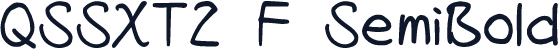 QSSXT2 F SemiBold