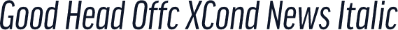 Good Head Offc XCond News Italic