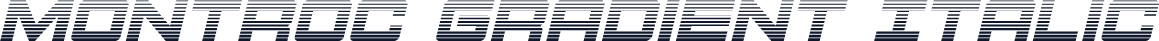Montroc Gradient Italic