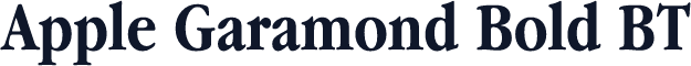 Apple Garamond Bold BT