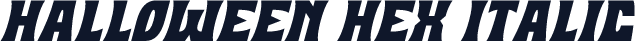 Halloween Hex Italic