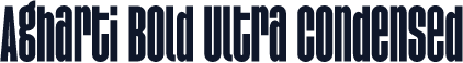 Agharti Bold Ultra Condensed