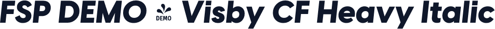 FSP DEMO - Visby CF Heavy Italic