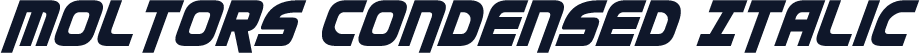 Moltors Condensed Italic