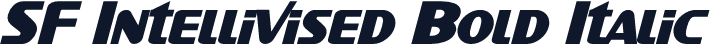 SF Intellivised Bold Italic