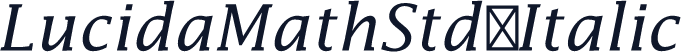LucidaMathStd-Italic