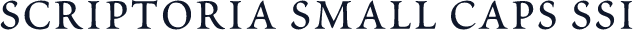 Scriptoria Small Caps SSi