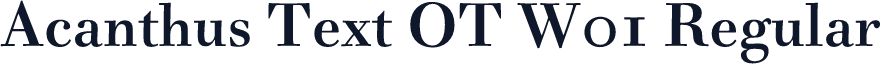 Acanthus Text OT W01 Regular