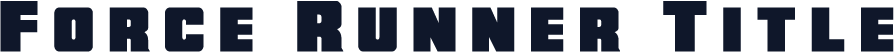Force Runner Title