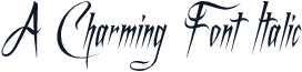 A Charming Font Italic