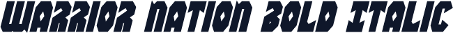 Warrior Nation Bold Italic