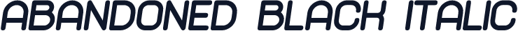 Abandoned Black Italic