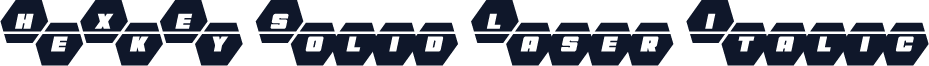 HeXkEy Solid Laser Italic
