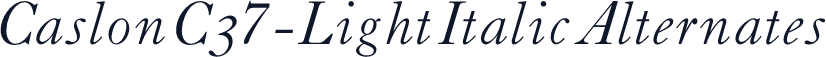 CaslonC37-LightItalicAlternates