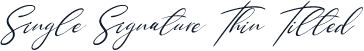 Single Signature Thin Tilted