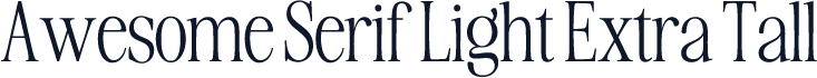 Awesome Serif Light Extra Tall