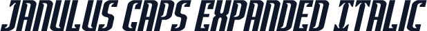 Janulus Caps Expanded Italic