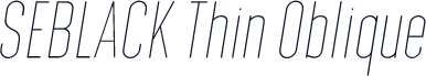 SEBLACK Thin Oblique