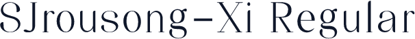 SJrousong-Xi Regular