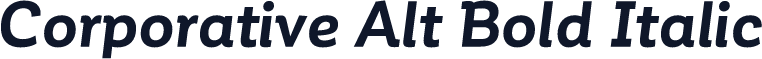 Corporative Alt Bold Italic
